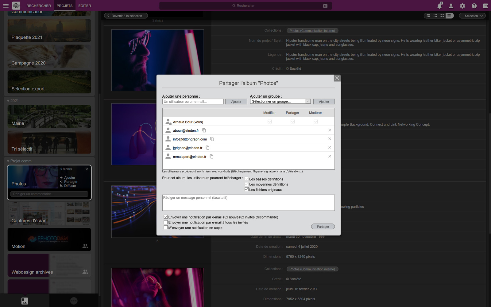 screenshot of Ephoto Dam